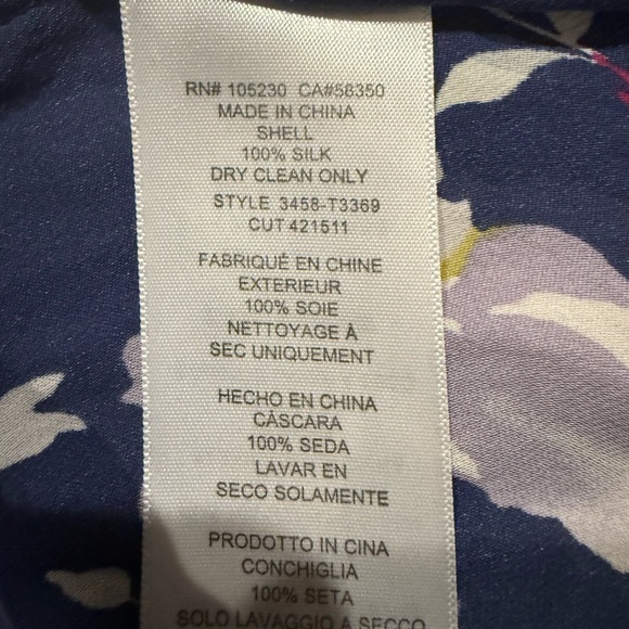 *GENTLY WORN* Joie Women's Size S McKenna Floral Print Silk Blouse - Picture 6 of 6